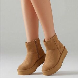 Bearpaw Retro Maren Short ankle Boots Brown Women’s Size 10